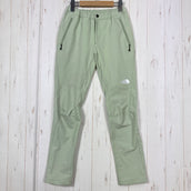 【Women's S グリーン系】 The North Face ( ザ・ノースフェイス ) アルパイン ライト パンツ Alpine Light Pant ナイロン ウェア ボトムス ロングパンツ ソフトシェル z00059729  ソフトシェル ロングパンツ ボトム