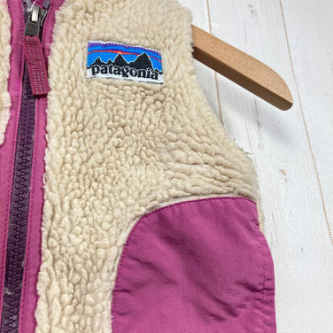 [Boys' Size 12M Beige] 2012 Patagonia Retro X Vest NRU Polyester Fleece Vest z00054037 NRU Fleece Vest Tops