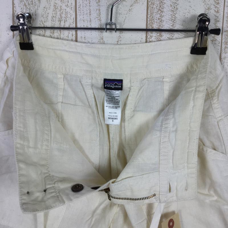 [Women's 0 Ivory] Patagonia Island Hemp Capris Knicker Pants Shorts 56620 International Women's PRL Synthetic Shorts Bottoms