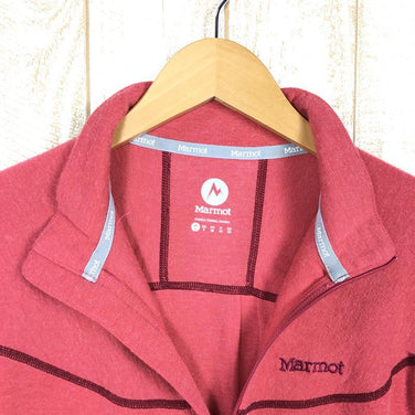 【Women's L レッド系】Marmot ( マーモット ) クライムウール ミッドウェイト ロングスリーブ ジップネック シャツ Climb Wool Mw Long Sleeve Zipneck Shirts MJK-F3558W Asian Women's ウール ロングスリーブシャツ インナー シャツ トップス ウェア - 【公式】2ndGEAR（セカンドギア）Webショップ【登山用品・アウトドア用品専門 買取販売店】