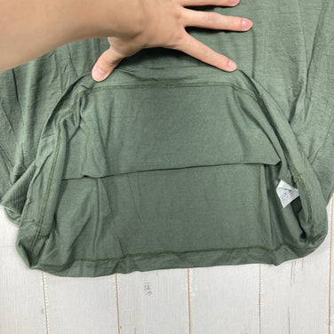 【Men's L グリーン系】 Elkex（エルケクス） メリノウール クルーネック ティー Merino Wool Crew Neck Tee メリノウール ウェア トップス インナー シャツ ショートスリーブTシャツ クルーネック ウール z00059310