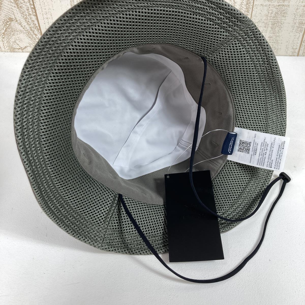 【男女通用 S/M 绿色】Arcteryx Cranbrook Hat 遮阳遮阳帽 X000006483/L08445000 男女通用 018570 草帽头饰耐磨小号