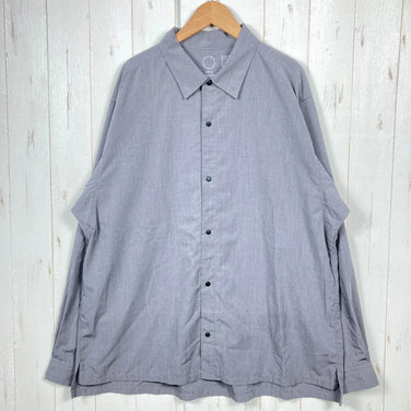Unisex XL Gray Yamatomichi Bamboo Shirt, Long Sleeve Shirt (z00053993), perfect as an inner shirt or top.
