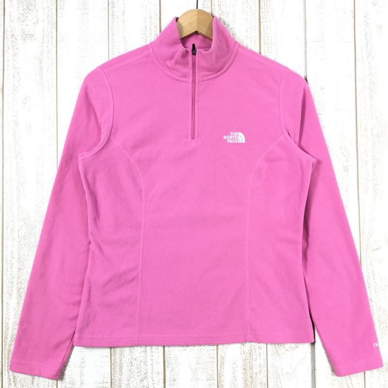 【Women's S ピンク系】 The North Face ( ザ・ノースフェイス ) Tka 100 1/4 Zip フリース プルオーバー ジャケット 欧米規格モデル F09C117 International Women's  フリース アウター ジャケット