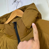 Men's Medium Brown Mountain Hardwear Stretchdown Hoody, Down Jacket, Outerwear, Down Insulation, z00053569