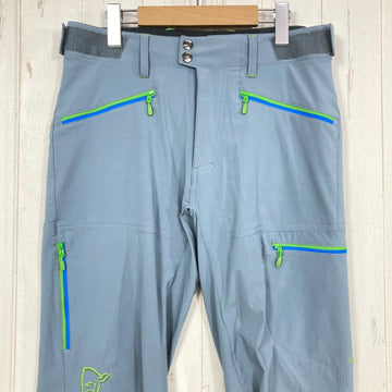 【Men's S ブルー系】 Norrona ( ノローナ ) フォルケティン フレックス1 パンツ Falketind Flex1 Pants ナイロン ウェア ボトムス ロングパンツ ソフトシェル z00058634  ソフトシェル ロングパンツ ボトムス ウ - 0