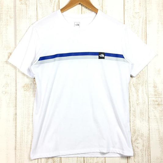 【Men's M ホワイト系】 The North Face ( ザ・ノースフェイス ) ショートスリーブ ボックスロゴ ライン ティー S/S Box Logo Line Tee Tシャツ NT32086 Asian Men's  化繊 ショートスリーブTシャツ