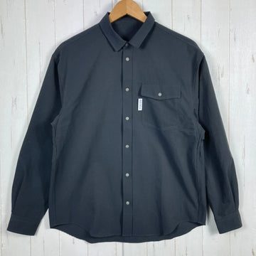 【Men's S グレー系】 Ridge Mountain Gear ( リッジマウンテンギア ) ベーシックロングスリーブシャツ ポリエステル ウェア トップス インナー シャツ ロングスリーブシャツ 化繊 z00054861  化繊 ロングスリーブシャツ イン