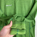 【Men's S グリーン系】 Marmot ( マーモット ) クライム ウール ボーダー ロングスリーブ クルー Climb Wool Border L/S Crew ポリエステル ウェア トップス インナー シャツ ロングスリーブTシャツ クルーネック 化繊-6