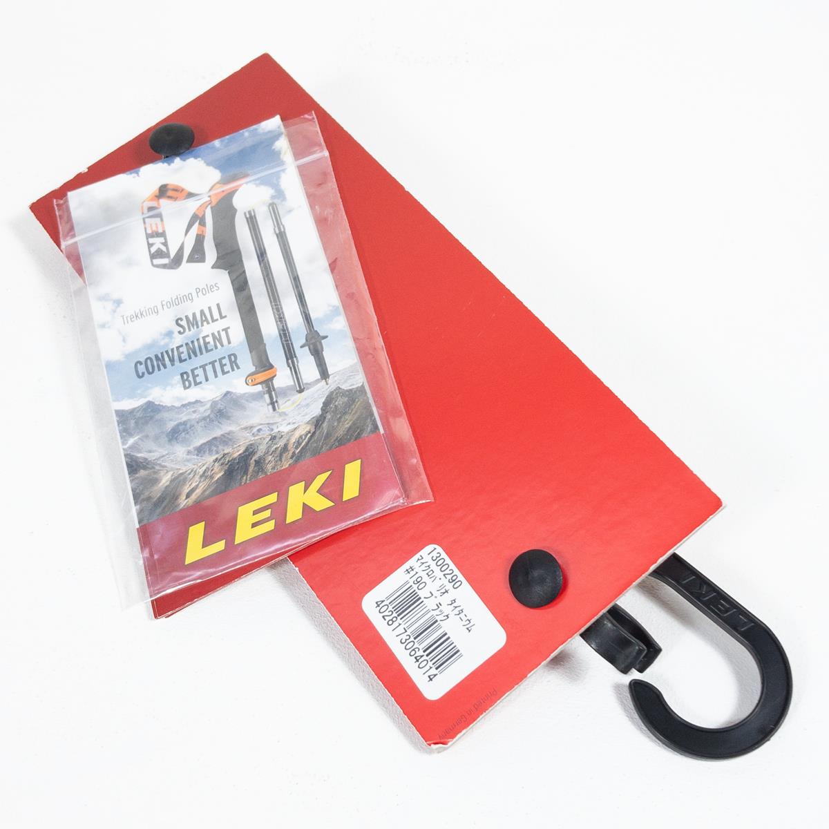 【130黑色系列】Leki Micro Vario钛合金登山杖铝合金一对2件套1300290 190黑色登山杖杆库存