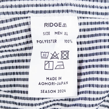 【Men's XL グレー系】 Ridge Mountain Gear ( リッジマウンテンギア ) ベーシック ロングスリーブ シャツ ストライプ Basic Long Sleeve Shirt Stripe Grey x White ポリエステル ウェア トップ - 【公式】2ndGEAR（セカンドギア）Webショップ【登山用品・アウトドア用品専門 買取販売店】