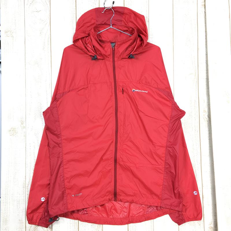 【Men's M レッド系】 Montane ( モンテイン ) ライトスピード ジャケット Lite-Speed Jacket パーテックス マイクロライト ウィンドシェル フーディ International Men's  ウィンドシェル アウター ジャケット