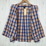 【Women's S オレンジ系】 Marmot ( マーモット ) ロングスリーブ チェックシャツ Long Sleeve Check Shirt ポリエステル・コットン混 ポリエステル ウェア トップス インナー シャツ ロングスリーブシャツ コットン z00061