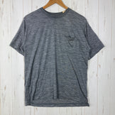 【Unisex M グレー系】 2024 Yamatomichi ( 山と道 ) 100% メリノ ライト クルーネック ポケット 100% Merino Light Crew Neck Pocket Gray Marl メリノウール100% 低温乾燥機対応 日本製