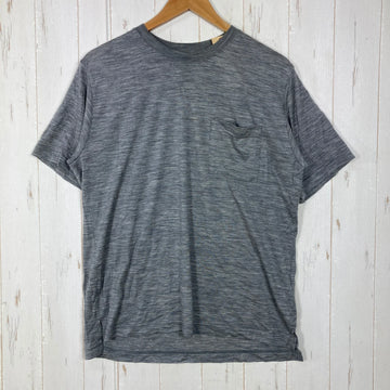 【Unisex M グレー系】 2024 Yamatomichi ( 山と道 ) 100% メリノ ライト クルーネック ポケット 100% Merino Light Crew Neck Pocket Gray Marl メリノウール100% 低温乾燥機対応 日本製