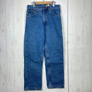 【Men's 30-30 ネイビー系】 Carhartt ( カーハート ) フランネル ラインド ジーンズ Frannel Lined Jeans DST（Dark Stonewash） 生産終了モデル 入手困難 コットン ウェア ボトムス ロングパンツ コットン z00