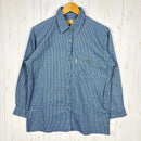 【Women's L ネイビー系】 Janeriver ( ジェーンリバー ) オリジナル チェックシャツ ポリエステル ウェア トップス インナー シャツ ロングスリーブシャツ 化繊 z00055014  化繊 ロングスリーブシャツ インナー シャツ トップス ウェア-1