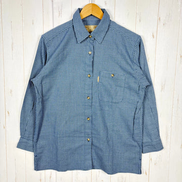 【Women's L ネイビー系】 Janeriver ( ジェーンリバー ) オリジナル チェックシャツ ポリエステル ウェア トップス インナー シャツ ロングスリーブシャツ 化繊 z00055014  化繊 ロングスリーブシャツ インナー シャツ トップス ウェア