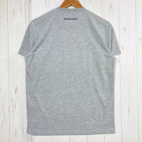 【Men's XS グレー系】 Montbell ( モンベル ) ヒロマゲストハウス 5周年記念 ティーシャツ 入手困難 ポリエステル ウェア トップス インナー シャツ ショートスリーブTシャツ クルーネック 化繊 z00059142  化繊 ショートスリーブT
