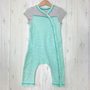 【Baby's 18M グリーン系】 Patagonia ( パタゴニア ) オーガニックコットン ストライプ ロンパース Organic Cotton Stripe Romper オーガニックコットン ウェア オールインワン つなぎ z00059876  オールインワン-1