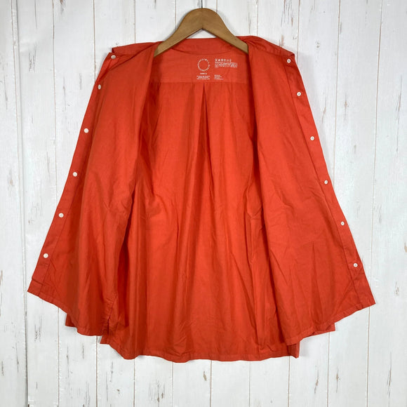 【Unisex M オレンジ系】 Yamatomichi ( 山と道 ) バンブー シャツ Bamboo Shirt バンブーポリエステル 日本製 レーヨン ウェア トップス インナー シャツ ロングスリーブシャツ  z00061016   ロングスリーブシャツ イン