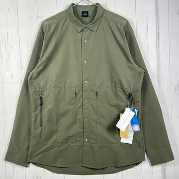 【Men's L カーキグリーン系】 Axesquin ( アクシーズクイン ) ロングスリーブ ベンチレーション シャツ L/S Ventilation Shirt 011055 オリーブ z00055909 オリーブ 化繊 ロングスリーブシャツ インナー シャツ トッ