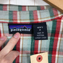 【Men's M グリーン系】 1994 Patagonia ( パタゴニア ) ヘビー フランネル シャツ Heavy Flannel Shirt Ombre Boxes / Auburn 生産終了モデル 入手困難 コットン ウェア トップス インナー シャツ ロ-13