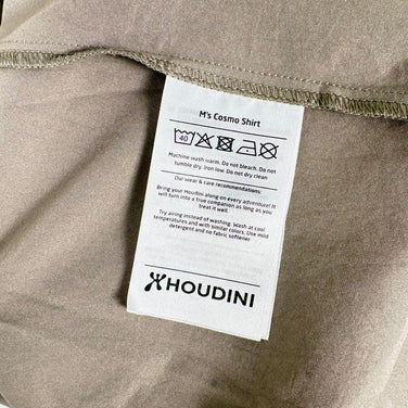 【Men's M グレー系】 Houdini ( フーディニ ) メンズ コスモ シャツ M's Cosmo Shirt 238724 MORNING HAZE z00055926 MORNING HAZE 化繊 ショートスリーブシャツ インナー シャツ トップス