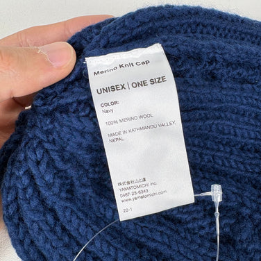 【Unisex OneSize ネイビー系】 Yamatomichi ( 山と道 ) メリノニットキャップ Merino Knit Cap Navy メリノウール ウェア ウェア小物 ヘッドウェア ビーニー z00054910 Navy ビーニー ヘッドウェア ウェア小物 ウェア
