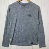 [Men's XS Gray] 2023 Patagonia Long-Sleeved Capilene Cool Daily Graphic Shirt SKFE Polyester