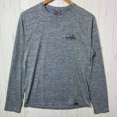[Men's XS Gray] 2023 Patagonia Long-Sleeved Capilene Cool Daily Graphic Shirt SKFE Polyester