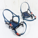 Montbell Snow Spike 6 QuickFit 黑色冰爪（L 码，海军蓝） - 轻量级冬季冰爪 (z00053415)