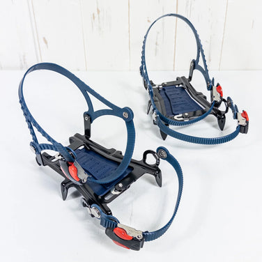 Montbell Snow Spike 6 QuickFit 黑色冰爪（L 码，海军蓝） - 轻量级冬季冰爪 (z00053415)