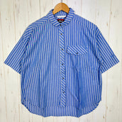 【女士L 蓝色系】Nanga (南迦) 春季条纹衬衫 Spring Stripe Shirt N2501-1J508B BLU z00058261 BLU 棉 短袖衬衫 内搭衬衫 上衣 服饰