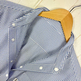 【Women's S ブルー系】 Ridge Mountain Gear ( リッジマウンテンギア ) ベーシック ショートスリーブ シャツ ストライプ Basic Short Sleeve Shirt Stripe  Blue × White z00055794 B