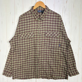 【Men's L ベージュ系】 1999 Patagonia ( パタゴニア ) ヘビー フランネル シャツ Heavy Flannel Shirt Andesite / Raisin 生産終了モデル 入手困難 オーガニックコットン オーガニックコットン ウェア ト