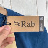 【Men's M ブルー系】 Rab ( ラブ ) スタンス マウンテン ピーク ティー Stance Mountain Peak Tee QCB-66 Tempest Blue z00058278 Tempest Blue コットン ショートスリーブTシャツ ク