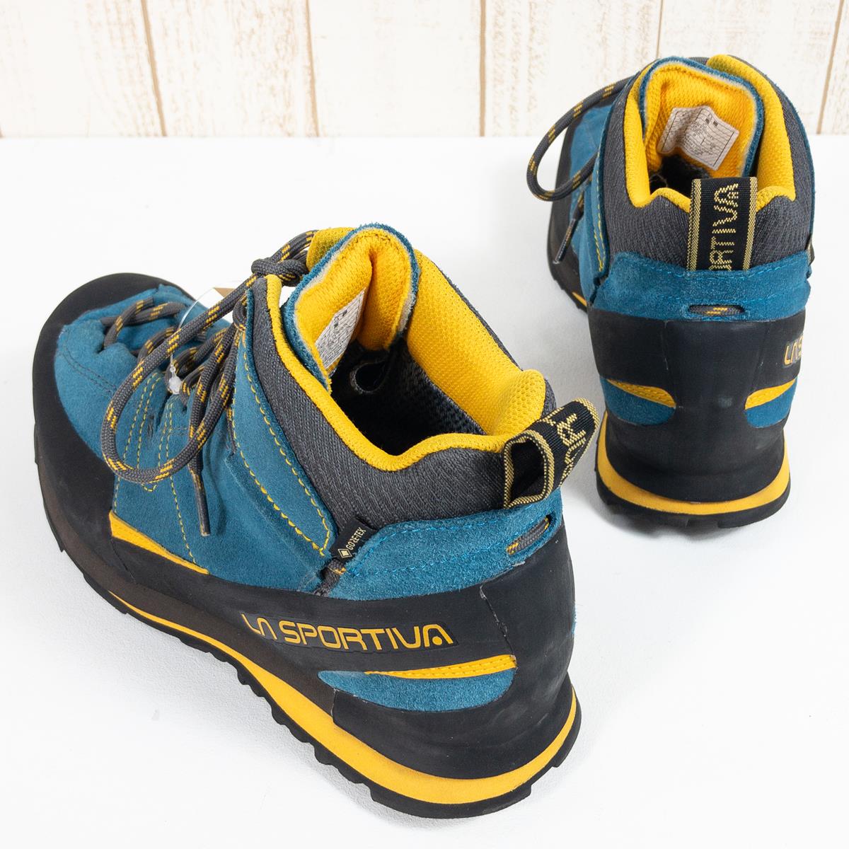 【Men's 26.7cm ブルー系】 La Sportiva ( ラ・スポルティバ ) ボルダー エックス ミッド Gtx Boulder X Mid Gtx ミドルカットシューズ アプローチシューズ Gore-Tex 防水 透湿 17E Men's BY Blue /