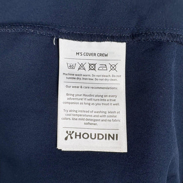 【Men's M ネイビー系】 Houdini ( フーディニ ) カバー クルー Cover Crew ポリエステル ウェア トップス インナー シャツ ロングスリーブTシャツ クルーネック 化繊 z00059686  化繊 ロングスリーブTシャツ クルーネック