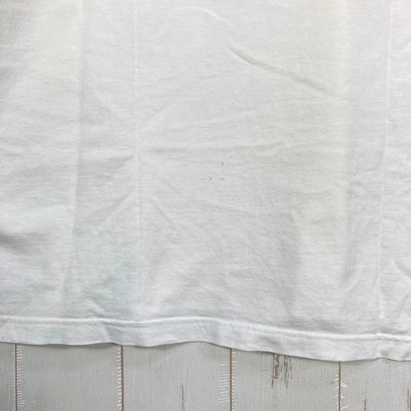 【Men's L ホワイト系】 1990s Patagonia ( パタゴニア ) カヤック プリント オーガニックコットン Tシャツ Kayak Print Organic Cotton T-Shirt 生産終了モデル 入手困難 黒タグ オーガニックコットン ウェ