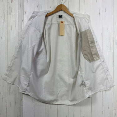[Men's S Ivory] Montbell Meadow Shirt Light Polyester Wear Top Inner Shirt Long-sleeve shirt Chemical fiber z00057202 Chemical fiber Long-sleeve shirt Inner