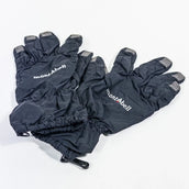 Montbell 女式均码黑色防风手套，尼龙，z00052696。