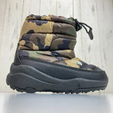 [Kid's Size 14.0cm Green] The North Face Toddler Nuptse Bootie II, Synthetic Down, NFJ51583, Asian Kid's, Primaloft Woodland Camo