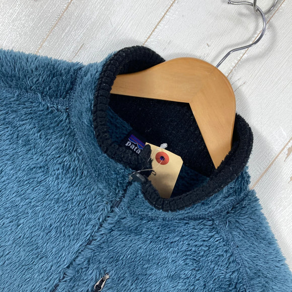 【Men's L ネイビー系】 2004 Patagonia ( パタゴニア ) R2 ボディ ラグ プルオーバー R2 Body Rug Pullover Deep Blue Heather 生産終了モデル 入手困難 ハイパイルフリース R1ストレッチパネル US
