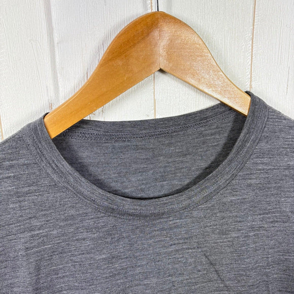 【Unisex M グレー系】 Ridge Mountain Gear ( リッジマウンテンギア ) メリノ ベーシック ロングスリーブ T シャツ Merino Basic Tee Long Sleeve メリノウール ウェア トップス インナー シャツ ロングス