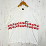 【Men's L ホワイト系】 1997 Patagonia ( パタゴニア ) オーガニックコットン ボタニカルプリントTシャツ Organic Cotton Botanical Print T-Shirt 生産終了モデル 入手困難 黒タグ オーガニックコットン