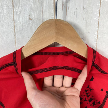 【Men's S Red】 Mammut Summit Long Sleeve Nylon Wear Tops Inner Shirt Long Sleeve T-Shirt Crew Neck Synthetic z00057535 Synthetic Long Sleeve T-Shirt