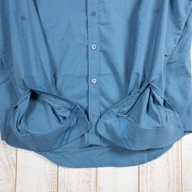 【Men's M ブルー系】 Isadore（イザドア） ロングスリーブシャツ オーガニックコットン ウェア トップス インナー シャツ ロングスリーブシャツ コットン z00050901  コットン ロングスリーブシャツ インナー シャツ トップス ウェア