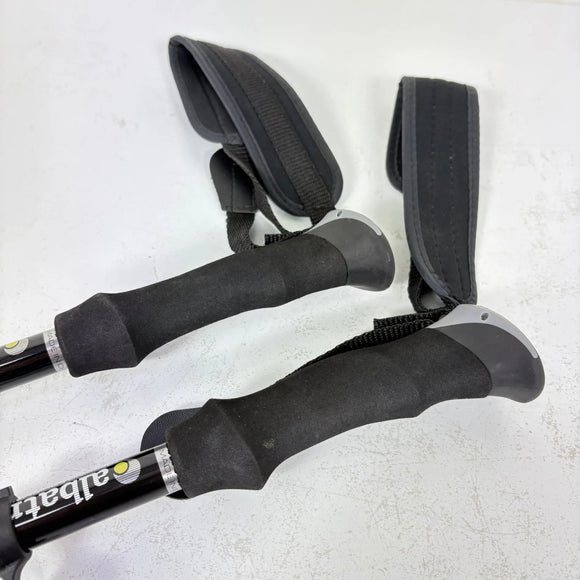 【125cm ブラック系】 Albatre（アルバートル） カムロック トレッキングポール アルミ ポール ストック トレッキングポール z00059585  トレッキングポール ポール ストック