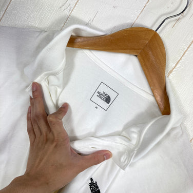 【Men's XL ホワイト系】 The North Face ( ザ・ノースフェイス ) ショート スリーブ エニー パート ポロ S/S Any Part Polo ポリエステル ウェア トップス インナー シャツ ショートスリーブシャツ コットン z000592